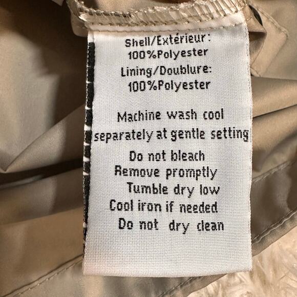 North End Size Women Tan Full Zip Jacket Techno Lite Lightweight Sz M NWT - Picture 5 of 9